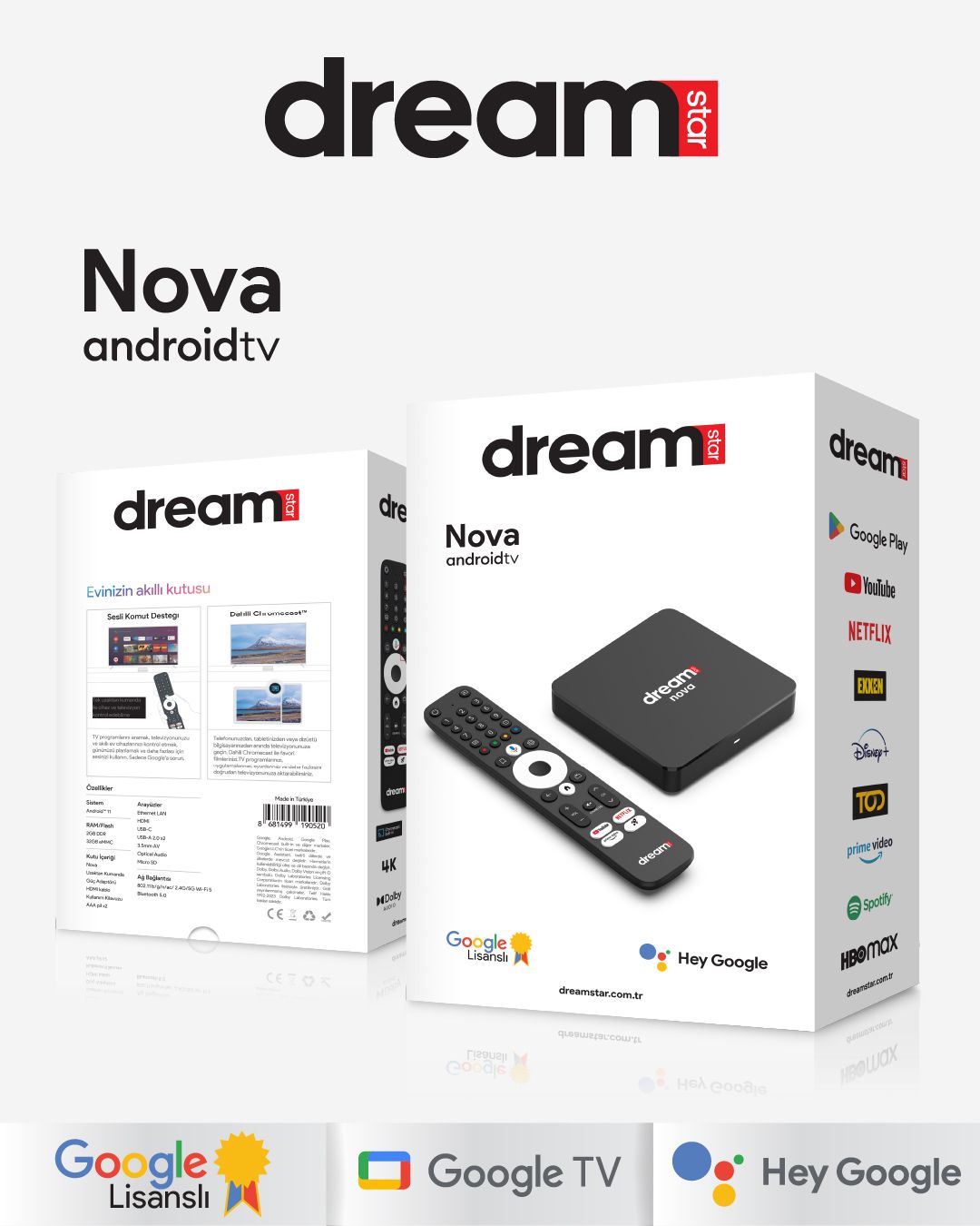 Dreamstar Nova 4K Android TV Box